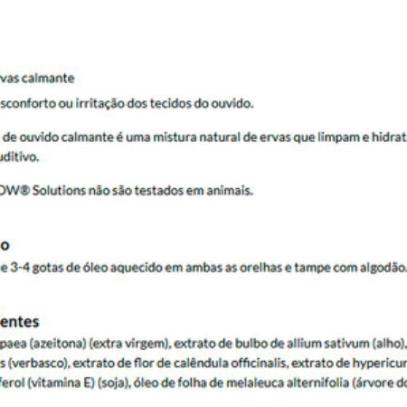 Ear Oil Óleo Ouvido Now Foods 30ml Importado - Imagem 4
