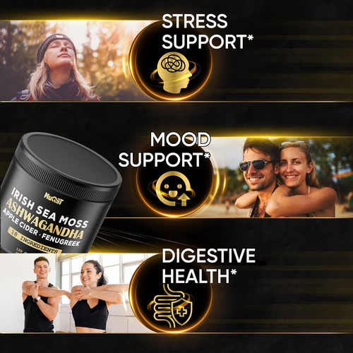 Nuqiit Organic Ashwangdha Capsules Mg Irish Sea Moss 3000mg - Imagem 3