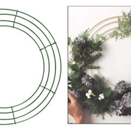 2x Fazendo Arranjo Floral Diy Feriado 30cm - Imagem 6