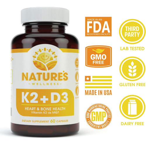 Vitamina K2 (mk7) Com Suplemento D3 Para Melhor Absorção - S - Imagem 2