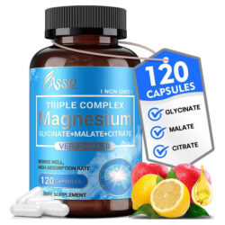 Complexo Triplo De Magnésio Assr - 300 Mg De Glicinato De Ma
