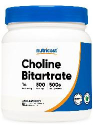 Suplemento Nutricost Bitartarato De Colina Em Pó 500g - Imagem 2