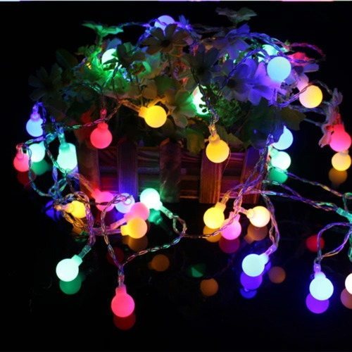 Varal Pisca Led 100 Bolas 10m Colorido Decoração Festa - Imagem 8