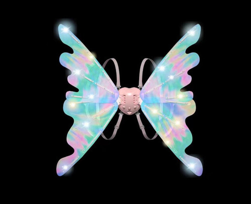 Elfo Fantástico Fada Elétrica Borboleta Asas Com Luz E Músic — foto 2 Elfo Fantástico Fada Elétrica Borboleta Asas Com Luz E Músic - Imagem 2