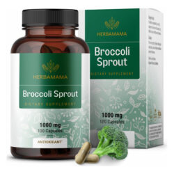 Cápsulas De Broto De Brócolis Herbamama - 1000 Mg Cápsulas D
