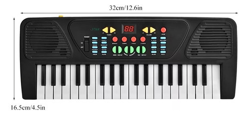 Teclado De Piano Elétrico Usb De 37 Teclas Para Instrumentos - Imagem 7