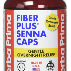 Cápsulas De Yerba Prima Fiber Plus Senna, Contagem De 180 -