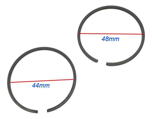 Pistão De 47 Mm Com Junta Para Motorizado De 80 Cc, Novo - Imagem 3