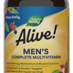 Nature's Way Alive! Men's Energy Multivitamínico, Suporta O