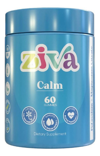 Ziva Gummies - Calm 60 - Citrato De Potássio - Citrato De Ma