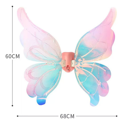 Hhh Asas De Anjo Com Iluminação Para Festa De Fantasia - Imagem 3