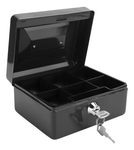 6in Mini Caixa De Dinheiro Portátil Lockable Segurança Dinhe - Imagem 10