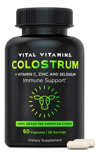 Suplemento De Colostro De Vitaminas Vitais - Cápsulas De Col