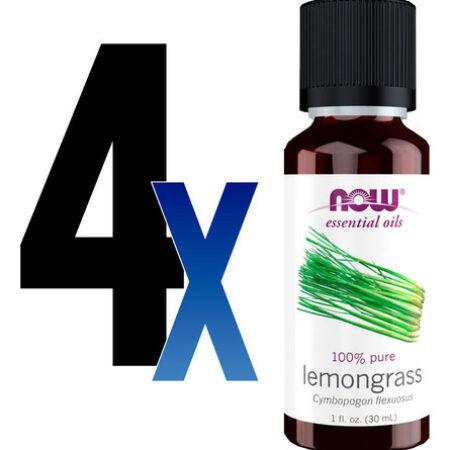 Óleo De Capim Limão 30ml Now Foods Lemongrass Oil Puro 4un - Imagem 2
