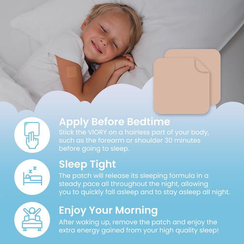 Viory 60 Adesivos Para Dormir Para Crianças Com Força Extra - Imagem 4