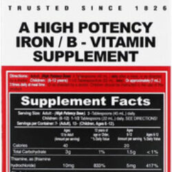 S.s.s. Tônico - Suplemento De Ferro Com Vitamina B - 100 Mg