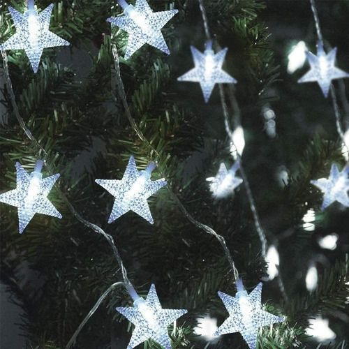 Luzes De Estrela De Corda De Fadas Movidas A Energia Solar D - Imagem 4