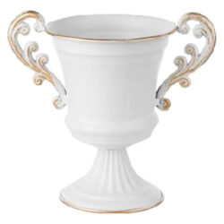 Vaso De Flores Retrô De Metal Em Forma De Taça De Vinho