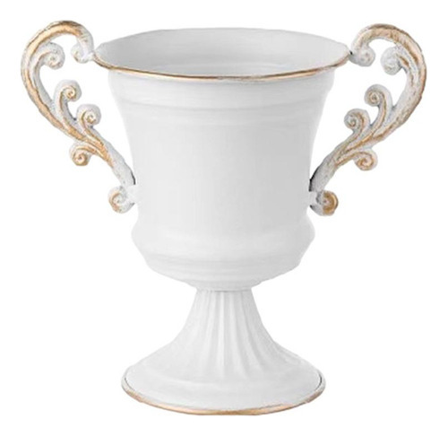Vaso De Flores Retrô De Metal Em Forma De Taça De Vinho