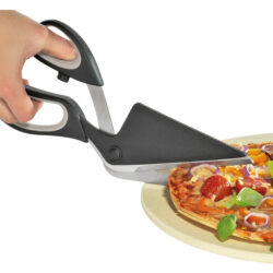 Tesoura Espátula Cortador De Pizza 2 Em 1 Gourmet-