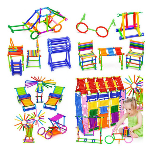 800 Peças De Brinquedos Educativos Para Crianças Diy Buildin - Imagem 5