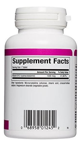 Fatores Naturais, Vitamina B12 Cianocobalamina 1000 Mcg, Su - Imagem 2