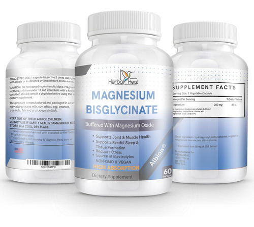 Cápsulas Veganas De Absorção De Quelato De Bisglicinato De