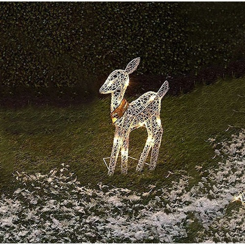 Decoração De Natal Art Elk Veado Decoração Jardim Brilhante1 - Imagem 6