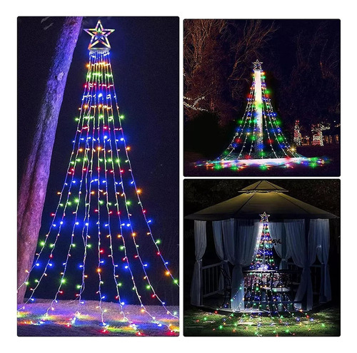 R Decoração De Jardim De Natal Com Luzes Solares Led - Imagem 2