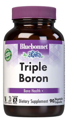 Cápsulas Vegetarianas De Boro Triplo Bluebonnet 3 Mg, Branca