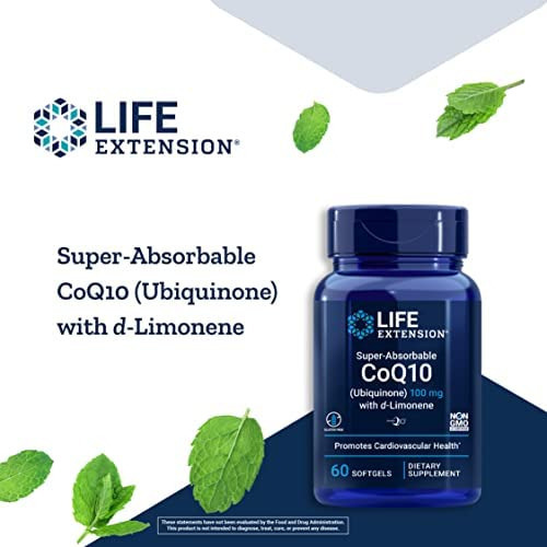 Life Extension Coq10 Superabsorvível (ubiquinona) Com D-lim - Imagem 3