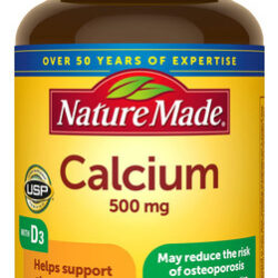 Suplemento De Cálcio Natural De 500 Mg Com Vitamina D3 130 (