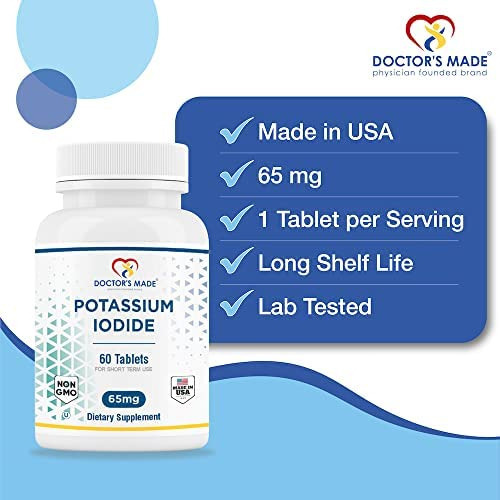 Iodeto De Potássio Feito Pelo Médico 65 Mg. 60 Comprimidos. - Imagem 2