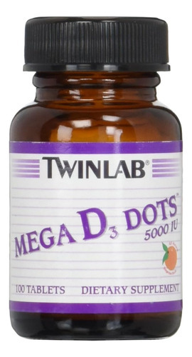 Twinlab Mega D3 Dots 5.000 Ui 100 Abas