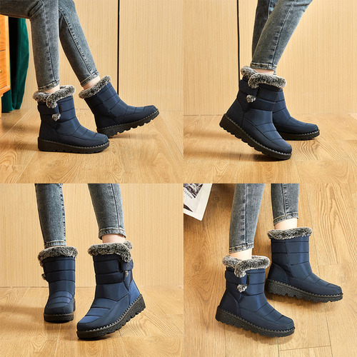 Botas De Neve Impermeáveis Femininas De Inverno - Imagem 12