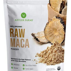 Antler Farms - Maca Em Pó Crua Orgânica 100% Pura, 40 Porçõ