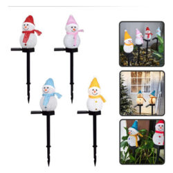 Novo Boneco De Neve De Natal Com Luz Solar, Jardim Ao Ar