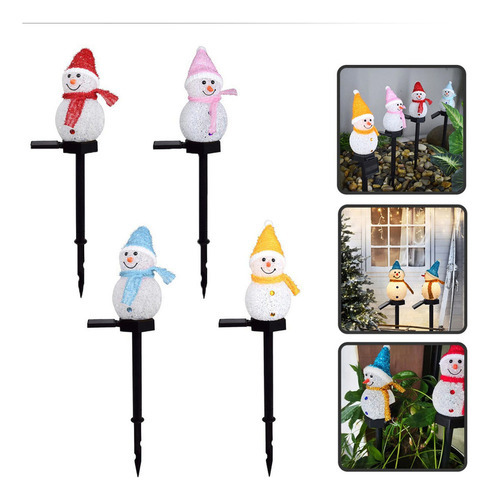 Novo Boneco De Neve De Natal Com Luz Solar, Jardim Ao Ar