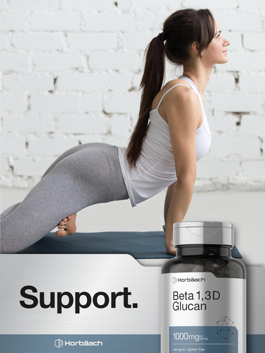 Horbäach Beta Glucano 1 3d 1000 Mg | 90 Cápsulas | Beta 1,3, - Imagem 7