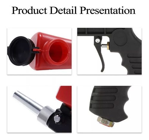 Pistola Pneumática De Jateamento De Areia Pequena* - Imagem 2