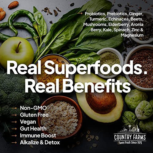 Country Farms Immune Defense Superfoods Drink Mix, Apoia A D - Imagem 4