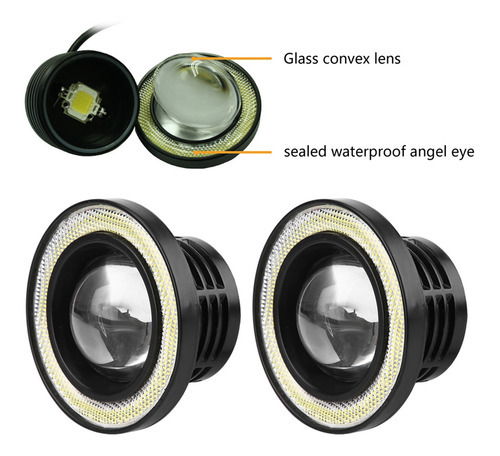 Luzes Universais Angel Eyes, 2 Unidades, 10 W, Led Cob Dayti - Imagem 9