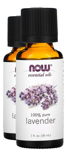 Óleo Lavanda 30ml Now Foods Essencial Puro Importado 2un