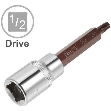 S Soquete T35 Torx Bit S2 Acero De 1/2 Polegada Com Unidade - Imagem 4