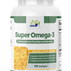 Vita Chrome Super Omega-3 Fish Oil, Apoia A Saúde Do Coração