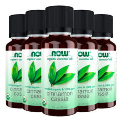 Óleo Canela Cássia Now Foods 30ml Orgânico Importado 5un