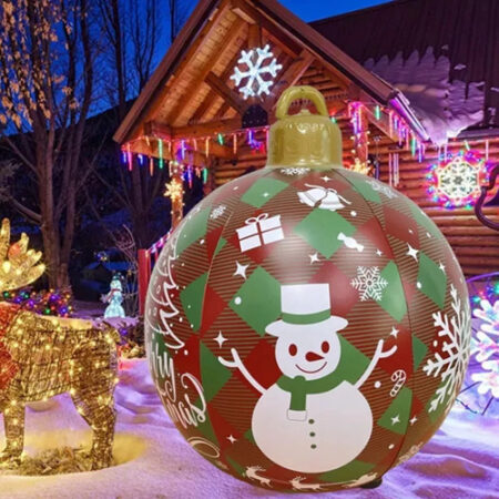 Bola Gigante De Decoração De Pvc Inflável De Natal De 65 Cm, - Imagem 8