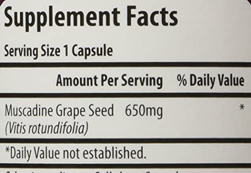 Garrafa De 90 Contagens De Semente De Uva Muscadine - Imagem 3