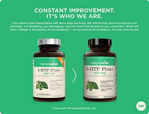 Naturewise 5-htp 200mg Suporte Ao Humor, Auxiliar Natural Do - Imagem 7
