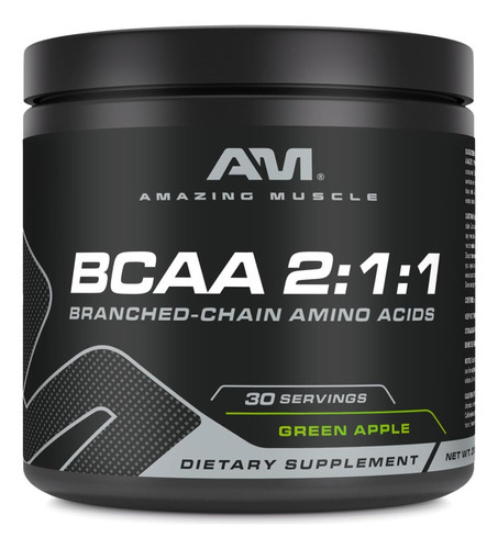 Muscular Incrível Bcaa 2: 1: 1 | 30 Porções | Sabor Natural